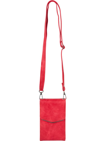 styleBREAKER Mini Handy Umhängetasche in Rot