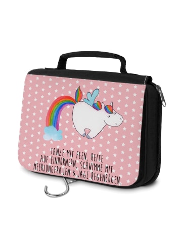 Mr. & Mrs. Panda kulturtäschchen Einhorn Fliegendes Pferd mit Sp... in Rot Pastell