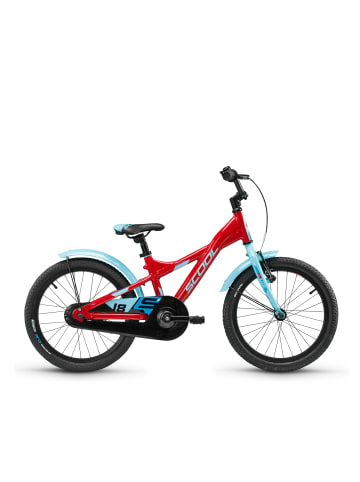 S'COOL Kinderfahrrad -  XXlite 18 Zoll 1-Gang - Red/Light Blue