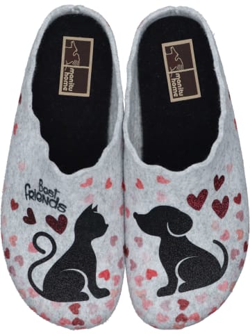 Manitu-Home Klassische Hausschuhe in grau