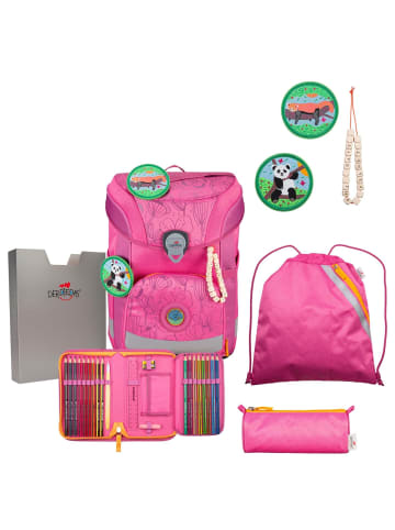 DerDieDas ErgoFlex Easy Exclusive ECO - Schulranzen Set 5tlg. 950g (Pink Planet) in Pink Planet