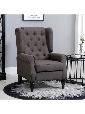 HOMCOM Einzelsessel-B74 x T86 x H102 cm-Braun