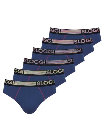 Sloggi Boxershort 6er Pack in Blau