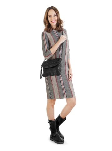 Samantha Look Umhängetasche echt Leder in schwarz
