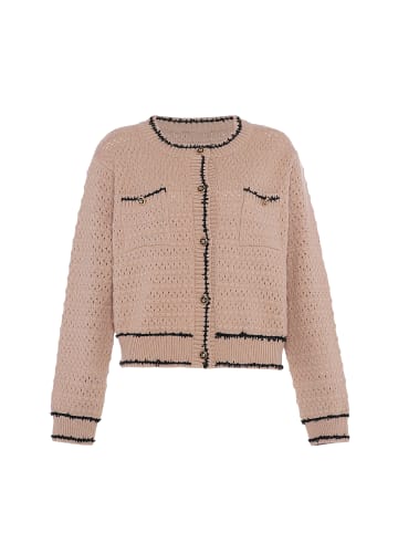 faina Damen Cardigan in BEIGE SCHWARZ