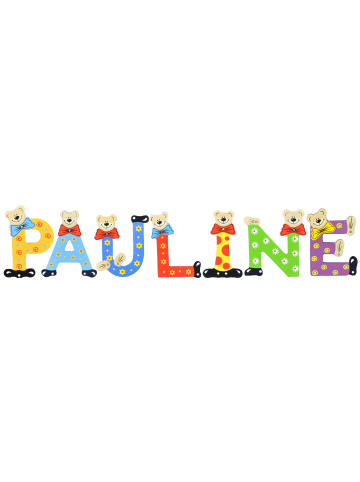 Playshoes Deko-Buchstaben "PAULINE" in bunt