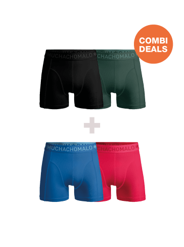 Muchachomalo 4er-Set: Boxershort in Mehrfarbig - für Herren