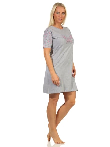 NORMANN kurzarm Nachthemd Schmetterling - 66378 in pink