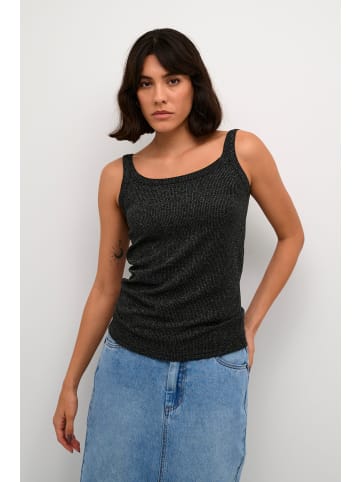 Kaffe Jerseytop KAcecilia Slim fit in Silver Glitter Knit