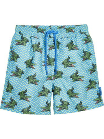 Playshoes Kinder Badeshort "Beach-Short Krokodile" in Blau