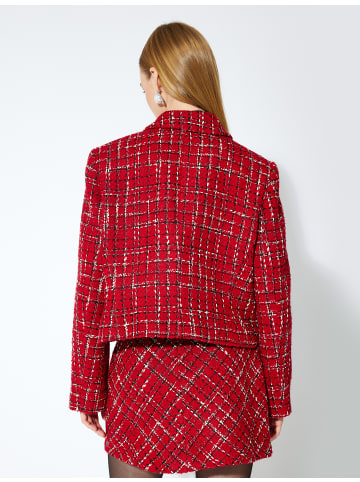 KOTON Blazer in Rot Gemustert