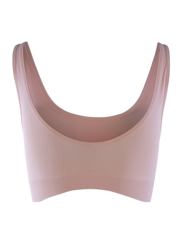 adidas Bustier SCOOP LOUNGE BRA in peach whip