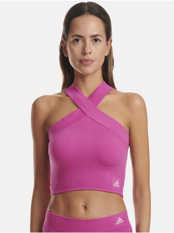 adidas Bustier HALTER BRALETTE in beere