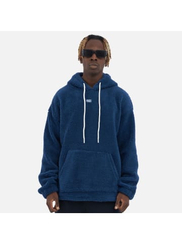 Megaman Teddy Basic Hoodie Oversize in Dunkelblau