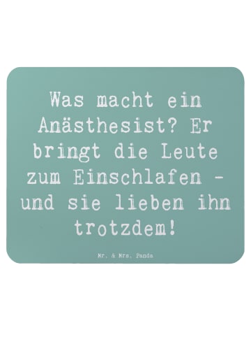 Mr. & Mrs. Panda Mouse Pad Spruch Anästhesist Schlafprofi mit Sp... in Meeresbrise