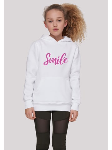 F4NT4STIC Hoodie Pink Smile UNISEX HOODIE in weiß