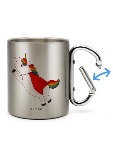 Mr. & Mrs. Panda Thermobecher Einhorn Geburtstag ohne Spruch in Silber