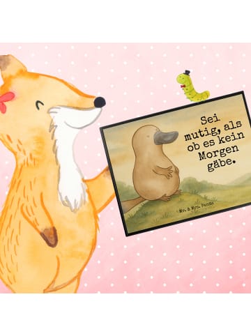 Mr. & Mrs. Panda schreibtischunterlage Schnabeltier Mut Design m... in Weiß