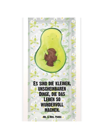 Mr. & Mrs. Panda Deko Laterne Avocado Kern mit Spruch in Transparent