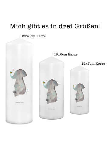 Mr. & Mrs. Panda Wachskerze Elefant Biene ohne Spruch in Weiß