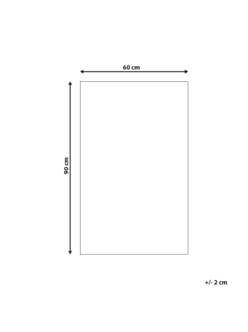 Beliani Badematte TEKKE in Beige - (W) 60 x (L) 90 cm
