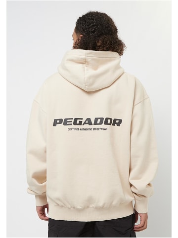 PEGADOR PEGADOR Colne Logo Oversized Hoodie in beige