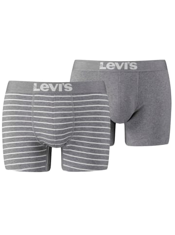 Levi´s Boxershorts 2er Pack in Grau melange