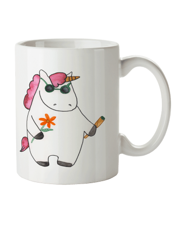 Mr. & Mrs. Panda Pott Einhorn Woodstock ohne Spruch in Weiß