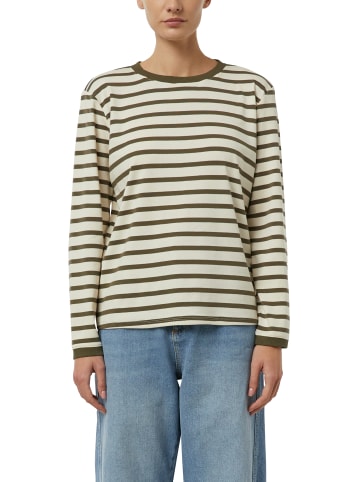 comma Shirt in beige oliv - 0001