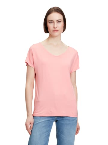Betty Barclay Basic Shirt mit V-Ausschnitt in Salmon Rose