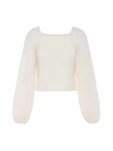 myMo Damen Pullover in WOLLWEISS