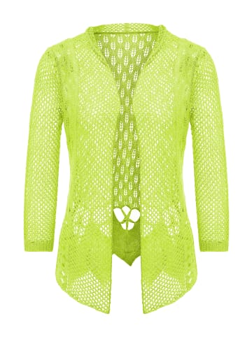 ISHA Strickjacke in Limette