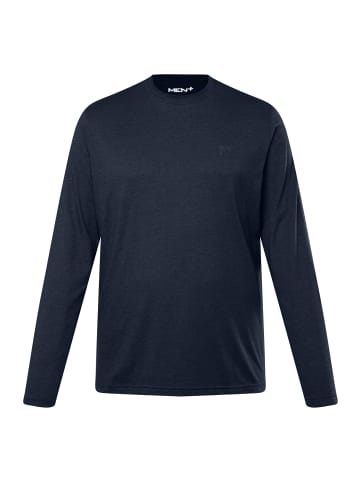 Men Plus Kurzarm T-Shirt in navy blau