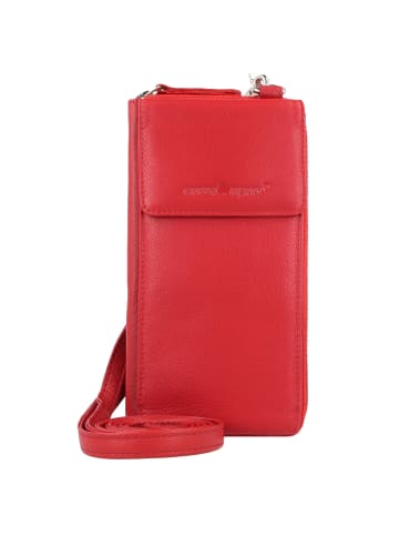 Greenburry Nappa Handytasche RFID Leder 8 cm rot