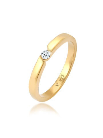 Elli DIAMONDS  Ring 925 Sterling Silber Diamant in Gold