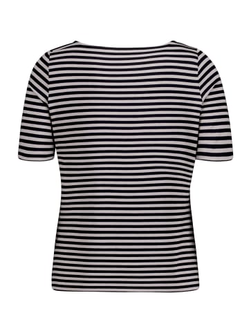Betty Barclay Basic Shirt kurzarm in Taupe/Black