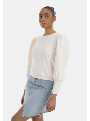 myMo Damen Sweatpullover in Wollweiss