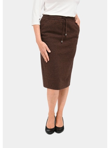 GOLDNER Kurzgröße: Kombistarker Schlupfrock in camel / anthrazit