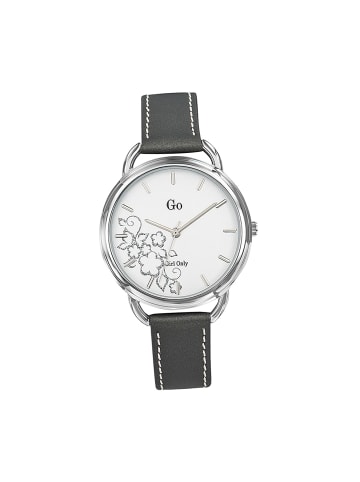 Girl Only Armbanduhr-Analog grau, weiß mittel (ca. 35mm) Girl Only GO