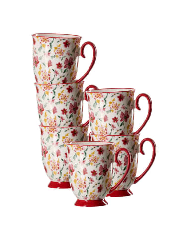 Ritzenhoff & Breker 6er Set Henkelbecher Malo in 320 ml in rot