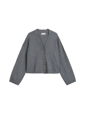 Marc O'Polo DENIM V-Neck-Cardigan relaxed in Asphalt Melange