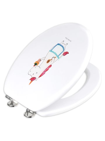 Mr. & Mrs. Panda WC Sitz Einhorn Küche ohne Spruch in Weiß