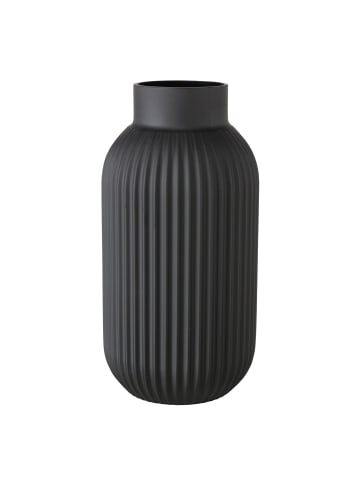 Boltze Vase NORDIKA, aus Glas in Schwarz, Ø 15 x (H) 30 cm