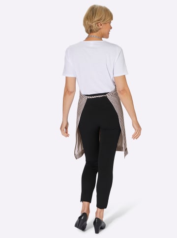 WITT WEIDEN Latzschürze in taupe-gestreift