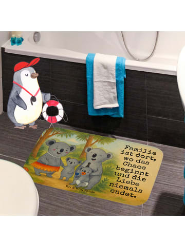 Mr. & Mrs. Panda fußmatte bad Koala Familie Design mit Spruch in Weiß