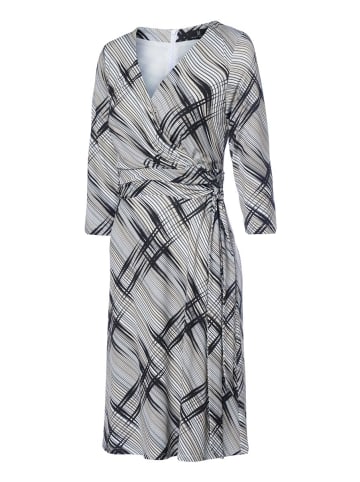 Mart Visser Juli-Kleid mit Print, Schwarz/Creme