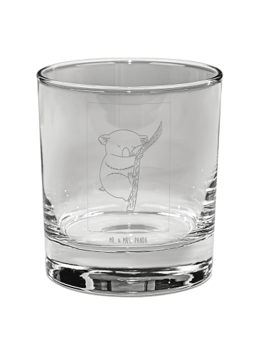 Mr. & Mrs. Panda Whiskey Glas Koalabär ohne Spruch in Transparent