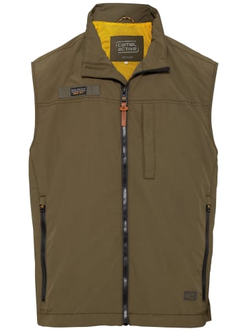 Camel Active Weste aus recyceltem Polyester in Olive