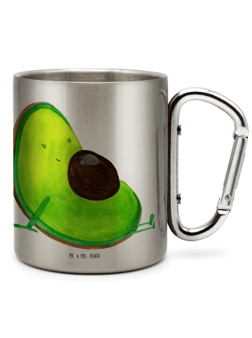 Mr. & Mrs. Panda Kaffeetasse Avocado Schwangerschaft ohne Spruch in Silber