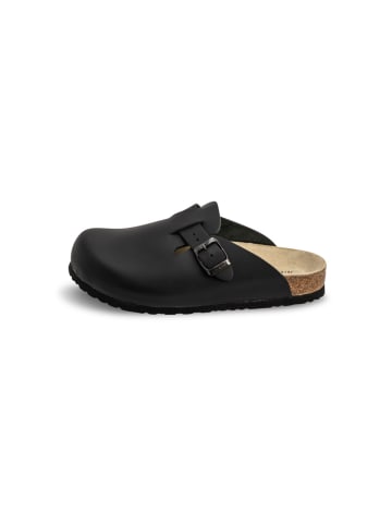VITAFORM Vollrindleder Clogs in schwarz